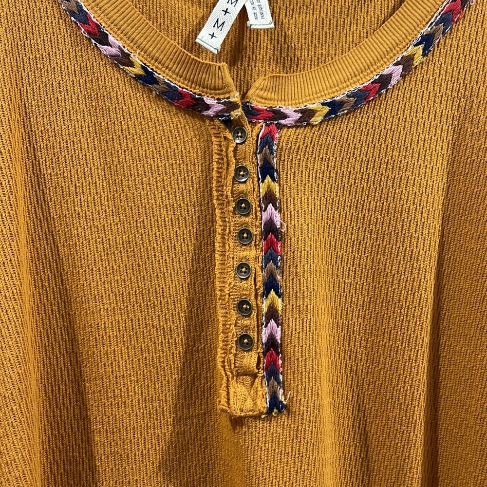 FREE PEOPLE Rainbow Henley NWT SZ M - Picture 4 of 8
